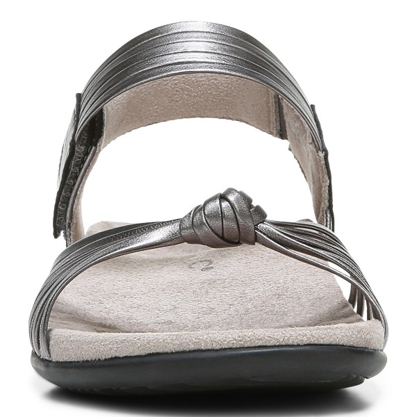 Vionic Sandals Ireland - Talulah 3/4 Strap Sandal Silver - Womens Shoes Sale | STRPU-6738